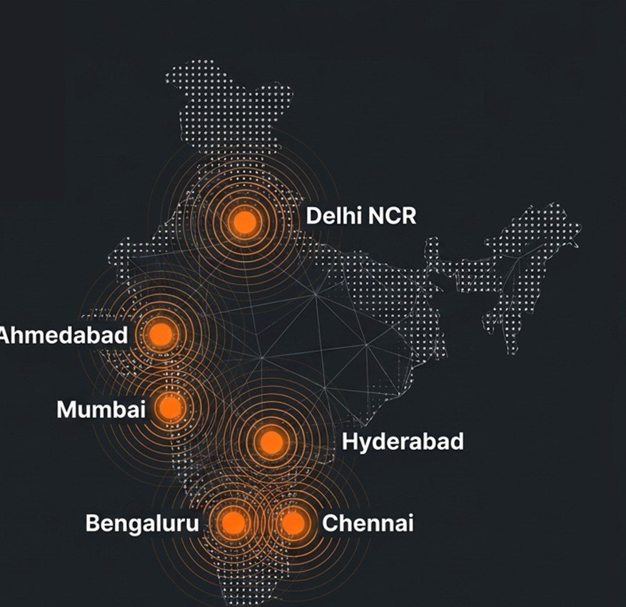 Zest Exhibitions presence across Delhi NCR, Ahmedabad, Mumbai, Hyderabad, Bengaluru and Chennai